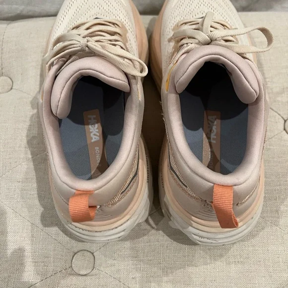 HOKA Women's Cream Running Shoes - Picture 6 of 6